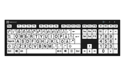 XLPrint Braille-Storstil PC tangentbord SE