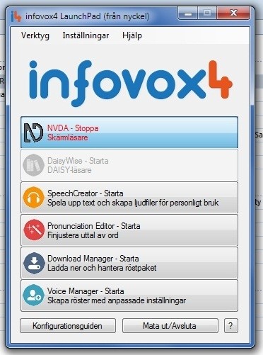 Infovox 4 uppgradering på USB