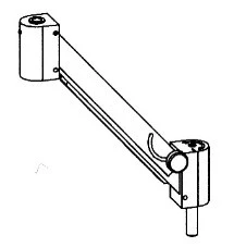 SPACE Gasarm låsbar i höjd 6-16 kg